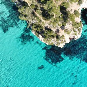 Crystal clear waters in the south of Mallorca