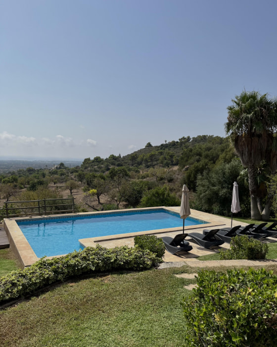 Garden of the Villa Sa Roca Blanca in S'Horta